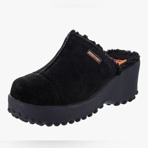 Rocket Dog Womens Black Frannb Nubuck Clog Size 8.5